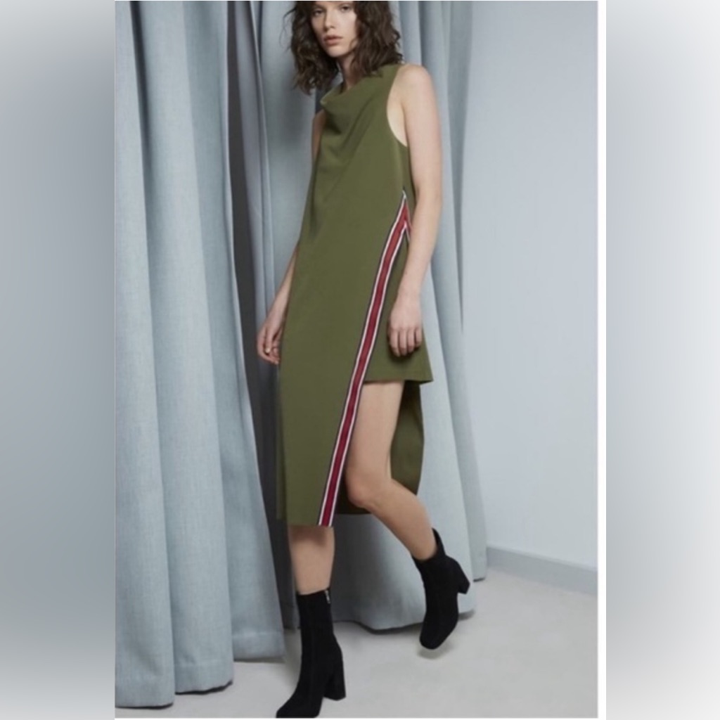 CMeo Collective A Better Tomorrow Khaki Fitted Dress CMeo Collective A Better Tomorrow Khaki Fitted Dress